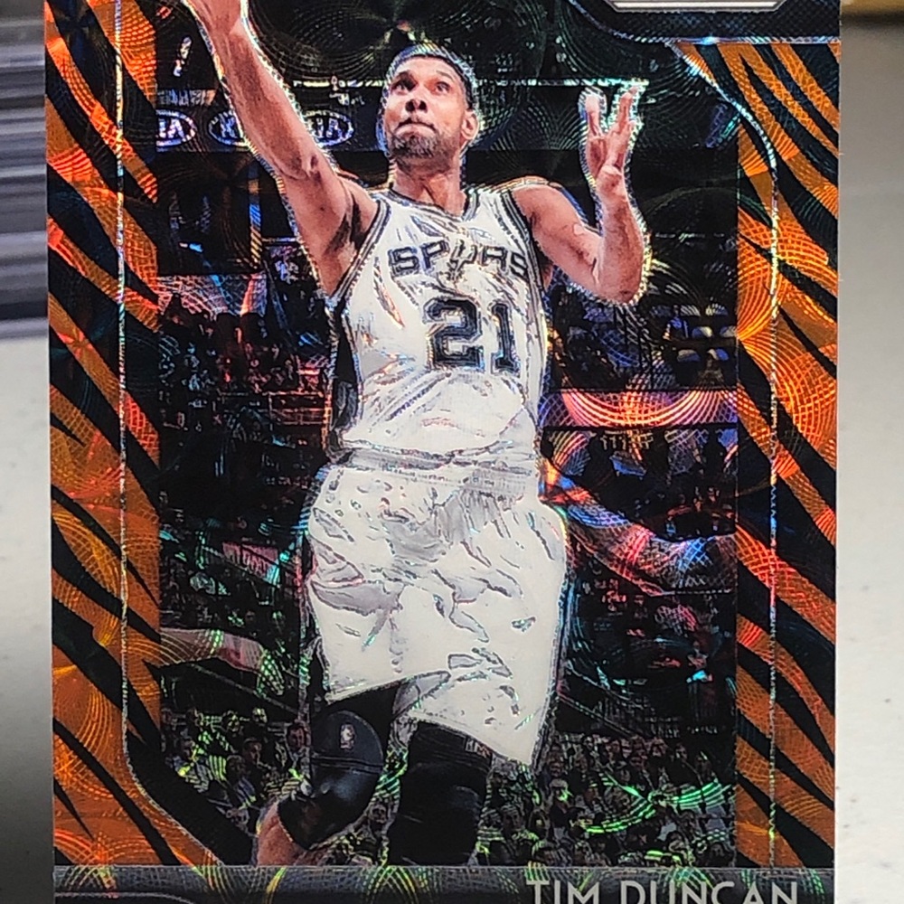 Tim Duncan tiger prizm case hit